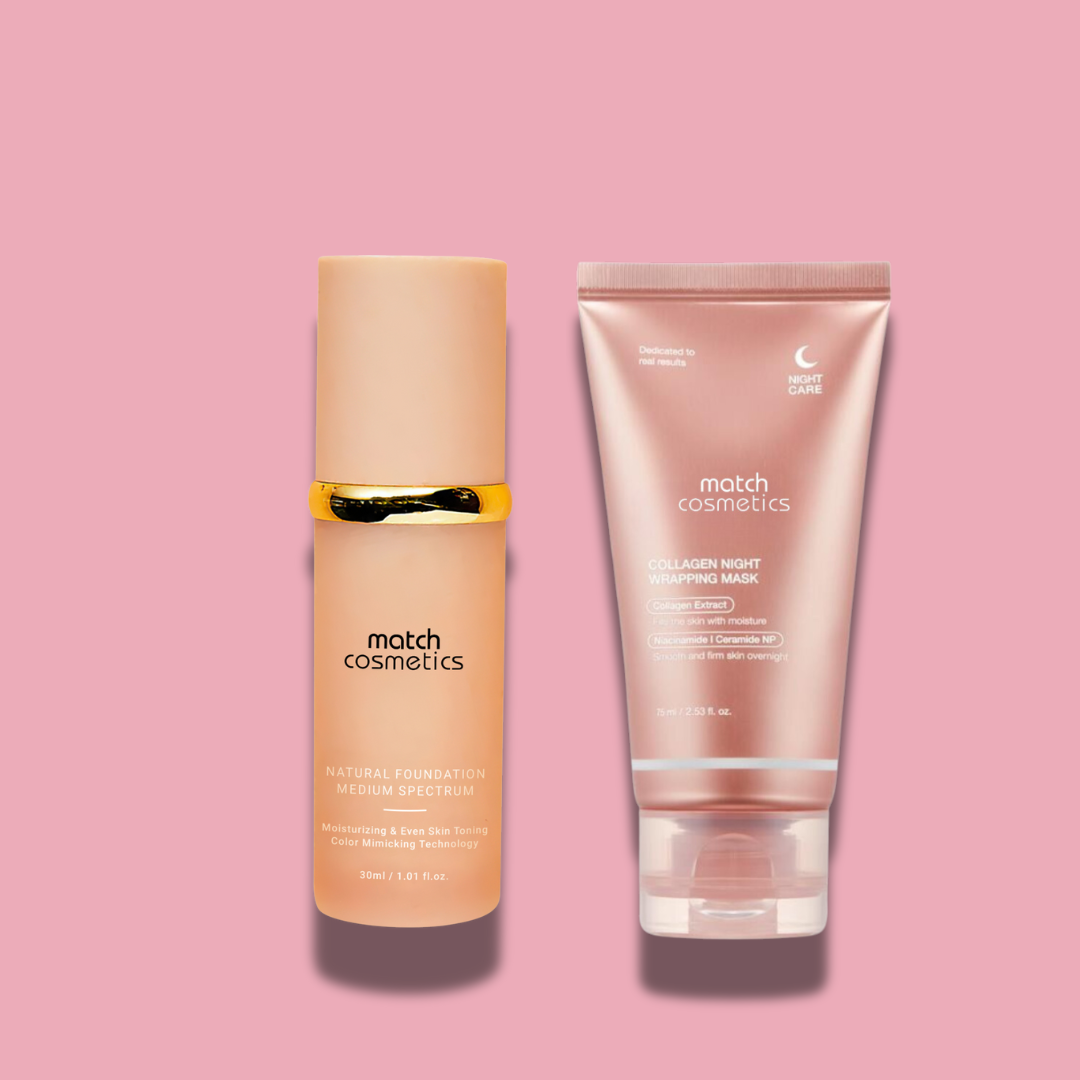 Match Foundation 4 In 1 + Collagen Mask