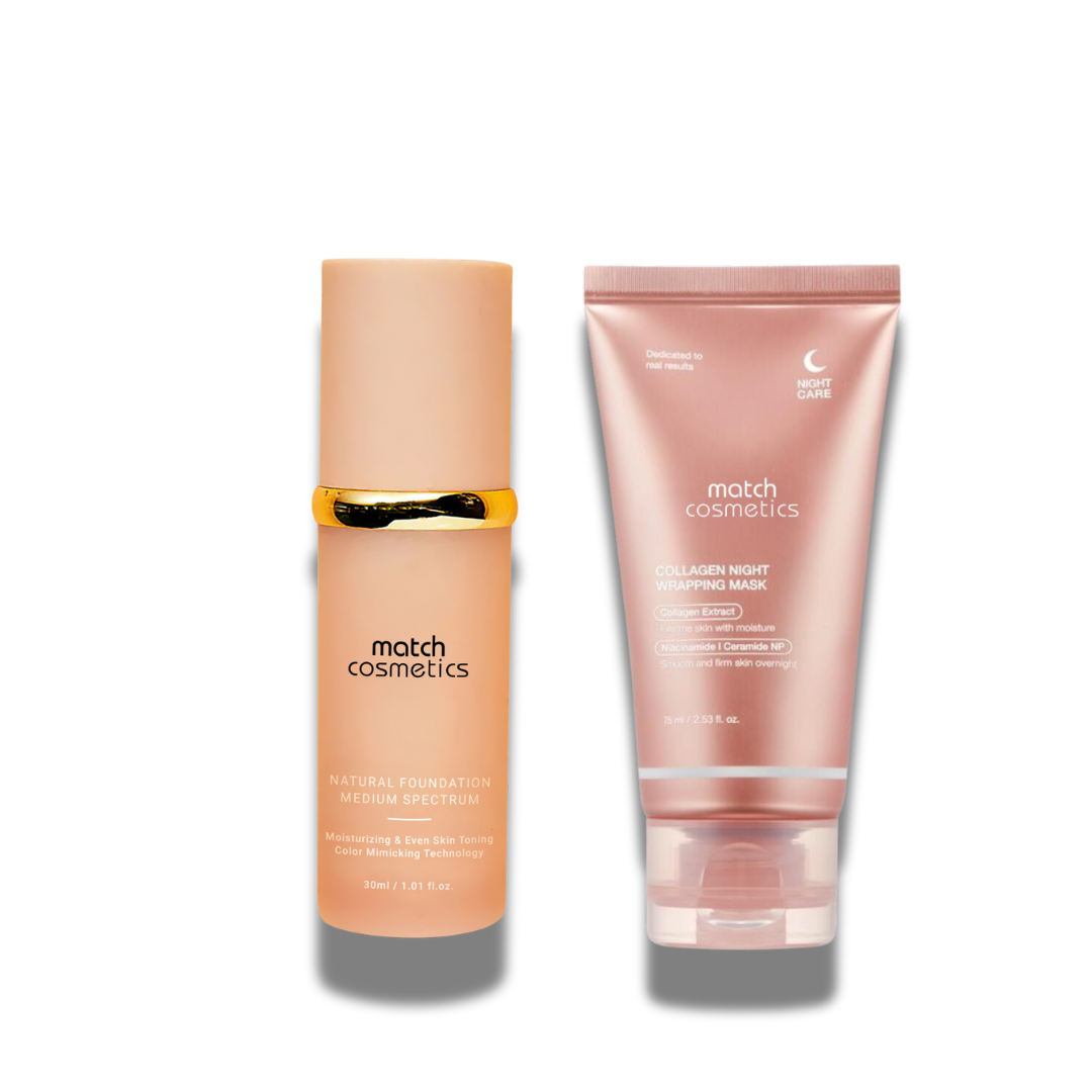 Match Foundation 4 In 1 + Collagen Mask