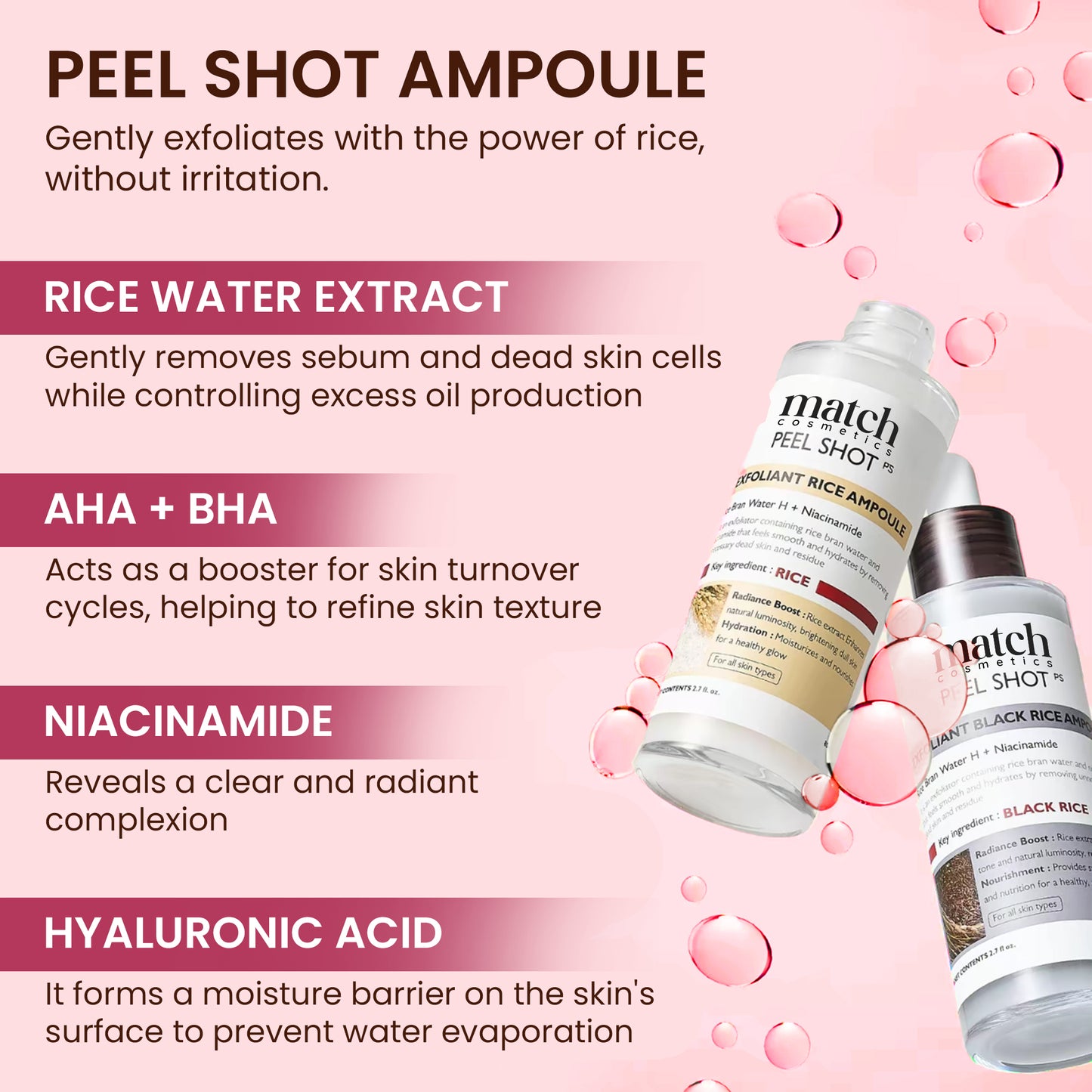 Exfoliant Rice Peel Shot Duo