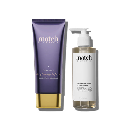Body Coverage + Oil Cleanser